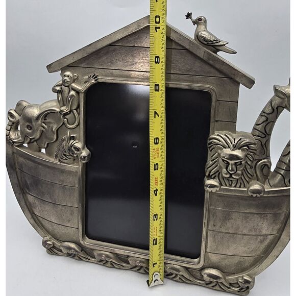 GODINGER Silver Plated NOAH'S ARK Photo Frame Children's Decor Bible - Picture 4 of 10